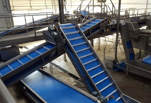 Conveyors, Elevators, Industrial Vibrators, Vibration system for food industry, flat conveyors